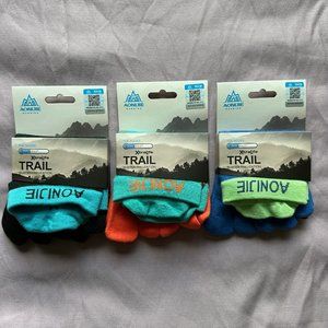 3 Pack Aonijie Running Xtra Life Trail Toe Socks